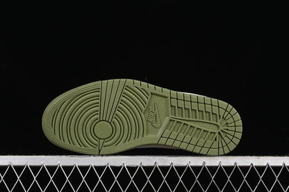 Nike Air Jordan 1 Low Off-White Travis Scott Fragment Design Green Sole White Green Sneakers