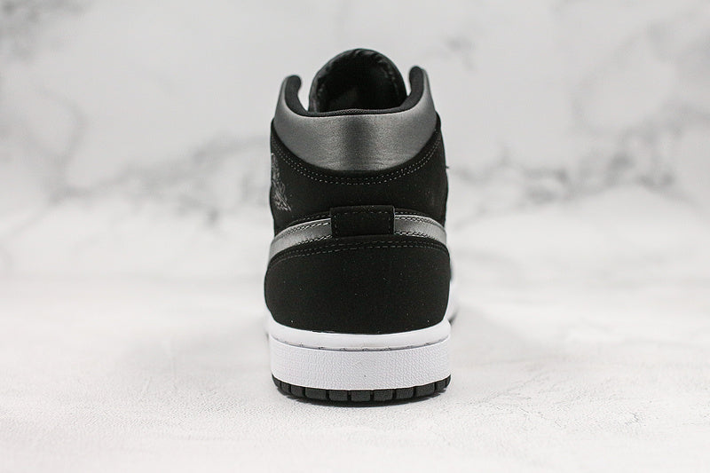 Nike Air Jordan 1 Mid Shadow Particle Grey Black Sneakers