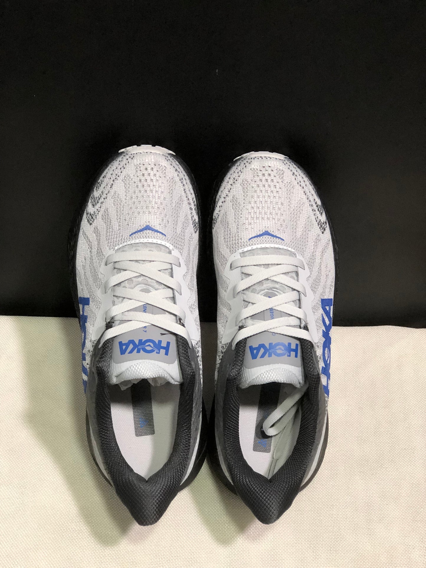 Hoka One One Challenger 7 Shock-absorbing Breathable Running Shoes Sneakers White/Black