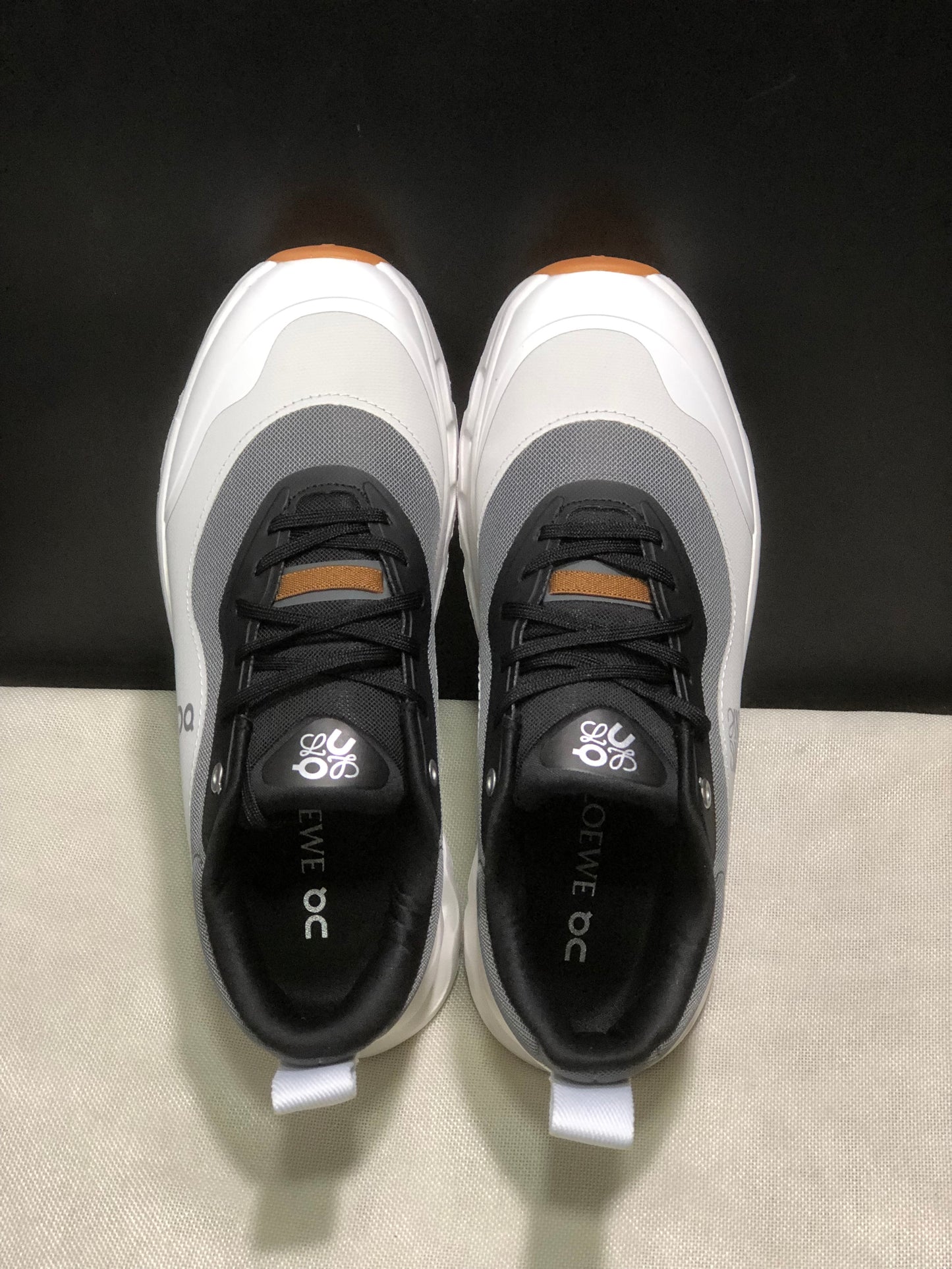 LOEWE x On Running Cloudtilt 2.0 Casual Sports Shoes Black/Ivory White