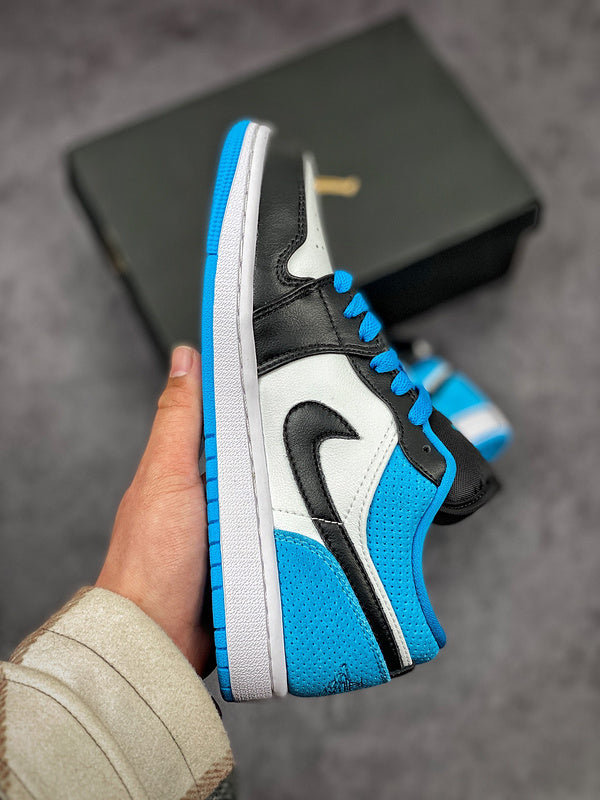 Nike Air Jordan 1 Low Black Blue White Sneakers