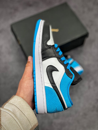 Nike Air Jordan 1 Low Black Blue White Sneakers