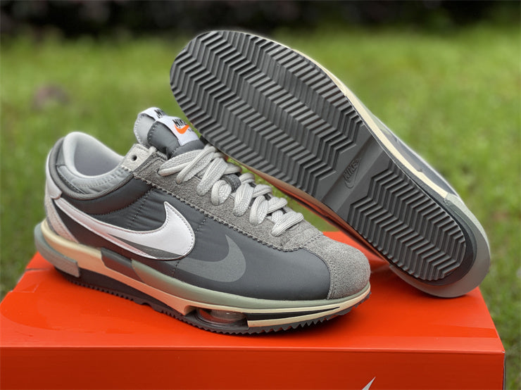 Nike Zoom Sacai Cortez Iron Grey White Light Cream Sneakers