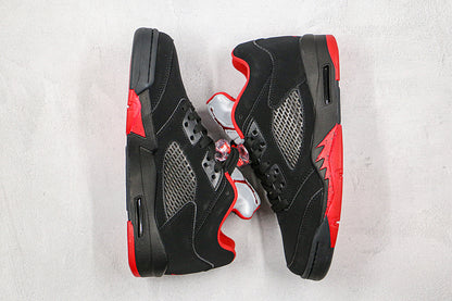 Nike Air Jordan 5 Retro Low Alternate 90 Black Red Sneakers