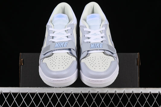 Nike Air Jordan Legacy 312 Low White Grey Cream Blue Sneakers