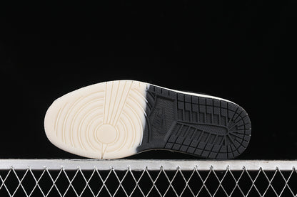 Travis Scott Fragment Design Nike Air Jordan 1 Low OG SP Black White Fashion Sports Shoes