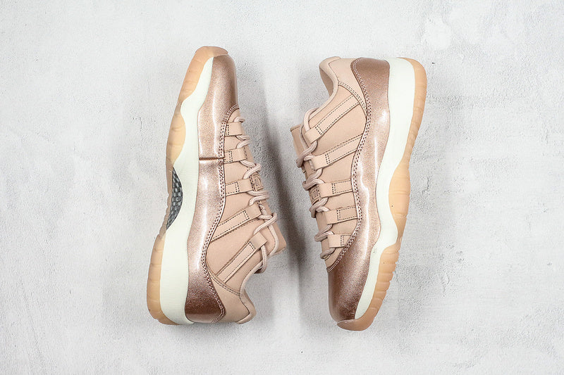 Nike Air Jordan 11 Retro Low-Top Rose Gold Sneakers