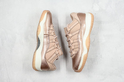 Nike Air Jordan 11 Retro Low-Top Rose Gold Sneakers