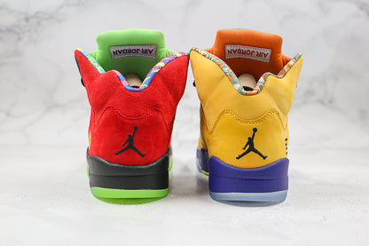Nike Air Jordan 5 Retro What the Solar Orange Red Yellow Sneakers