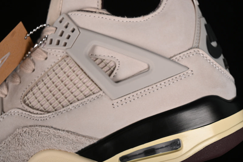 A Ma Maniere Nike Air Jordan 4 Retro Fossil Stone Pewter Burgundy Crush Sneakers