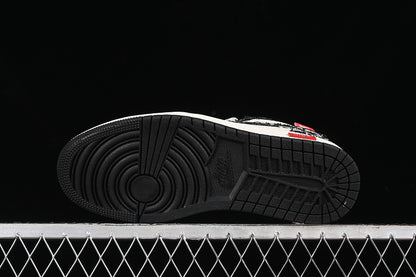 Nike Air Jordan 1 Low DIOR Black White Sneakers