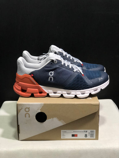 On Running Cloudflyer Shock-Absorbing Running Shoes Midnight Dark/Rust Red