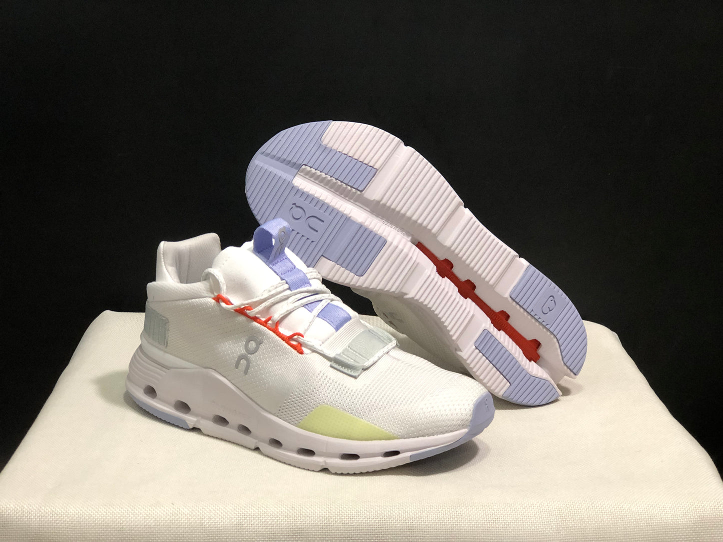 On Running Cloudnova Lightweight Sports Casual Shoes White/Glacier