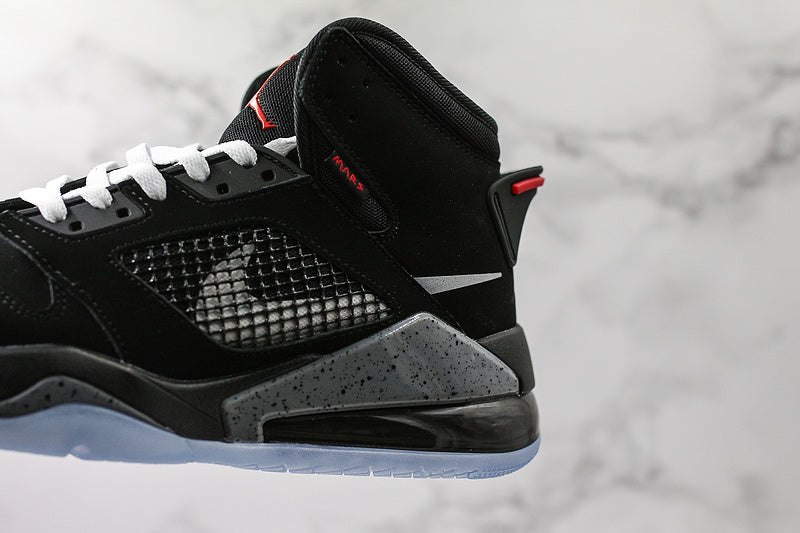 Nike Air Jordan Mars 270 Black Silver Fire Red Metallic Sneakers