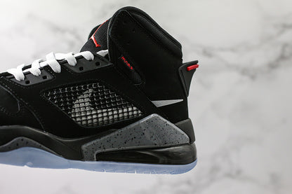 Nike Air Jordan Mars 270 Black Silver Fire Red Metallic Sneakers