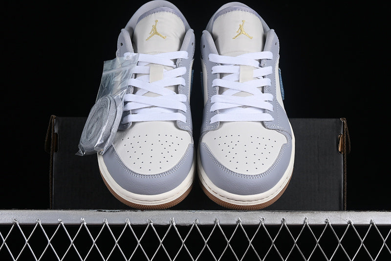 Nike Air Jordan 1 Low Phantom Coconut Milk Amber Brown Sneakers