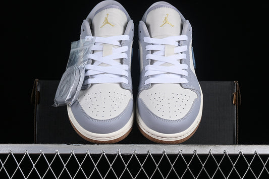 Nike Air Jordan 1 Low Phantom Coconut Milk Amber Brown Sneakers