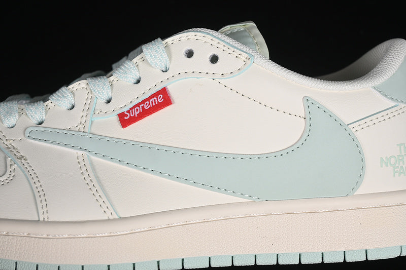 Nike Air Jordan 1 Low Travis Scott Fragment Design OG SP Mint Green White Sneakers