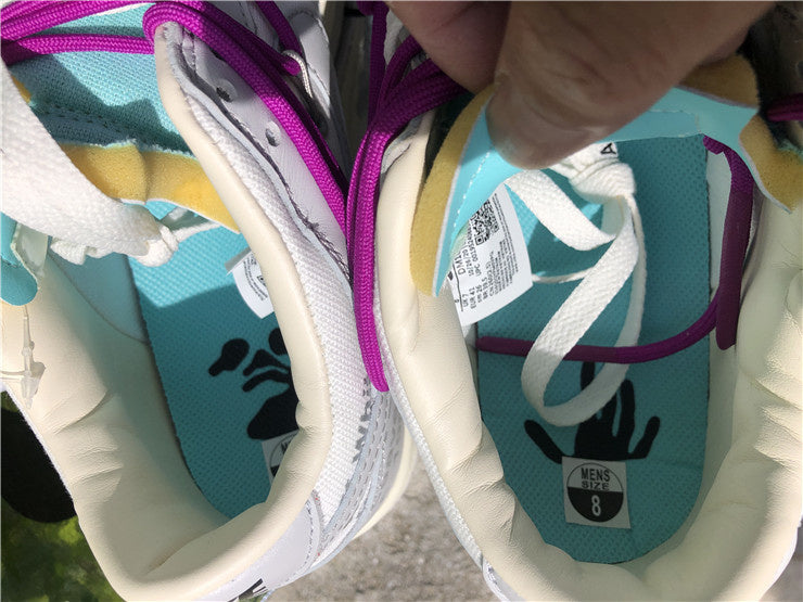 Nike Dunk Low Off-White Lot 21 of 50 Gray Multicolor Sneakers