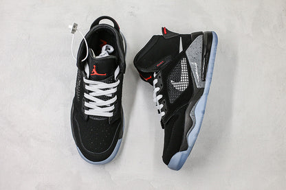 Nike Air Jordan Mars 270 Black Silver Fire Red Metallic Sneakers