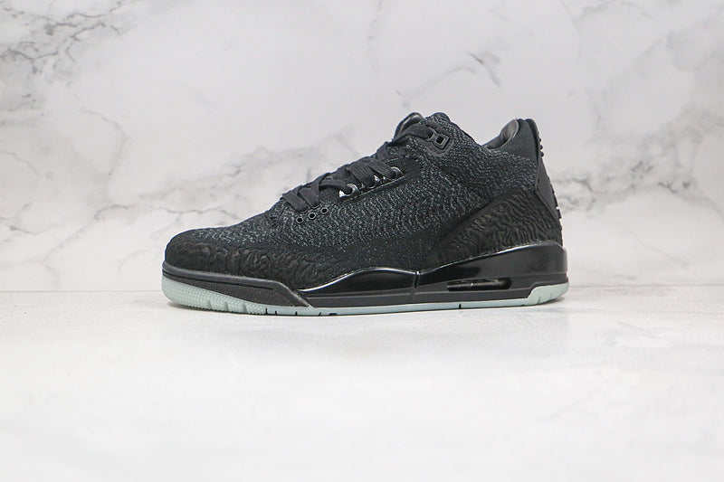 Nike Air Jordan 3 Retro Flyknit Black Gray Sneakers
