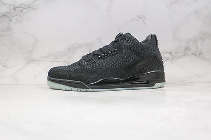 Nike Air Jordan 3 Retro Flyknit Black Gray Sneakers