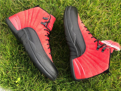 Nike Air Jordan 12 Retro Reverse Flu Game Red Sneakers