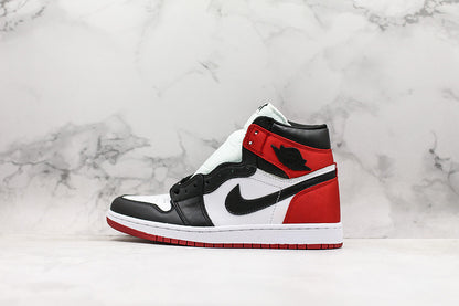 Nike Air Jordan 1 Retro High Satin Black Toe Sneakers