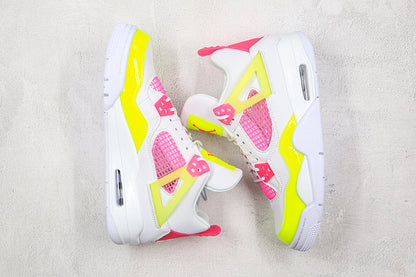 Nike Air Jordan 4 GS Retro Mid Lemon Venom Multicolor Sneakers