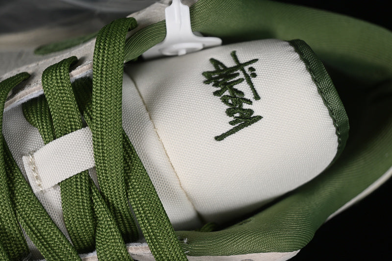 Nike Air Jordan 1 Low Off-White Green Sole Coconut Milk White Sneakers