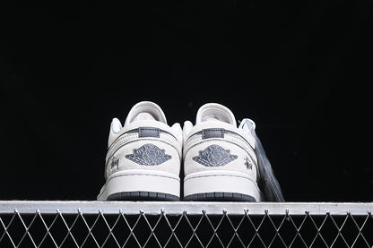 Nike Air Jordan 1 Low Grey Sole White Dark Grey Sneakers