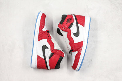Nike Air Jordan 1 Retro Spider-Man Origin Story Red/Black/White/Blue Sole Sneakers