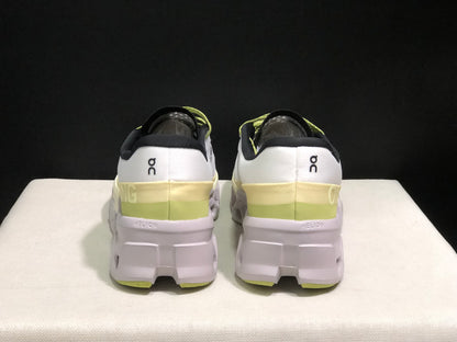 On Running Cloudmonster 2 Shock-Absorbing And Breathable Running Shoes White/Lemon Green