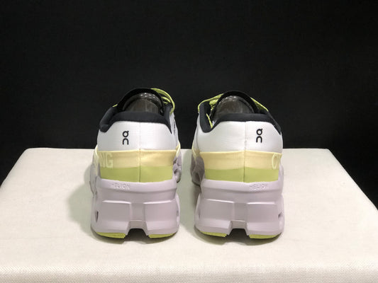 On Running Cloudmonster 2 Shock-Absorbing And Breathable Running Shoes White/Lemon Green