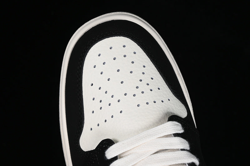 Nike Air Jordan 1 Low LV White Printing Black Sneakers