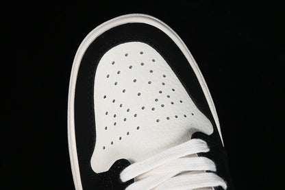 Nike Air Jordan 1 Low LV White Printing Black Sneakers