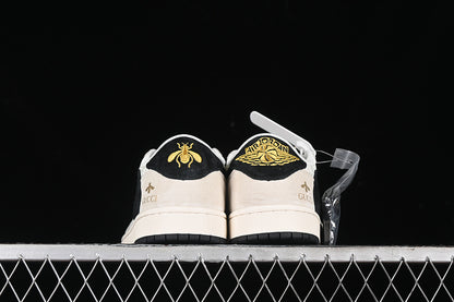 Nike Air Jordan 1 Low Gucci Travis Scott Fragment Design OG SP Grey White Black Sneakers