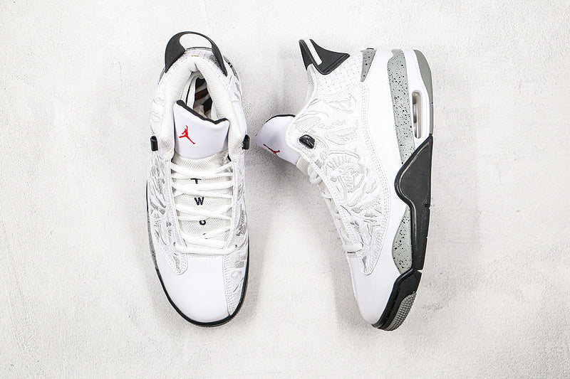 Nike Air Jordan Retro Dub Zero White Cement Sneakers