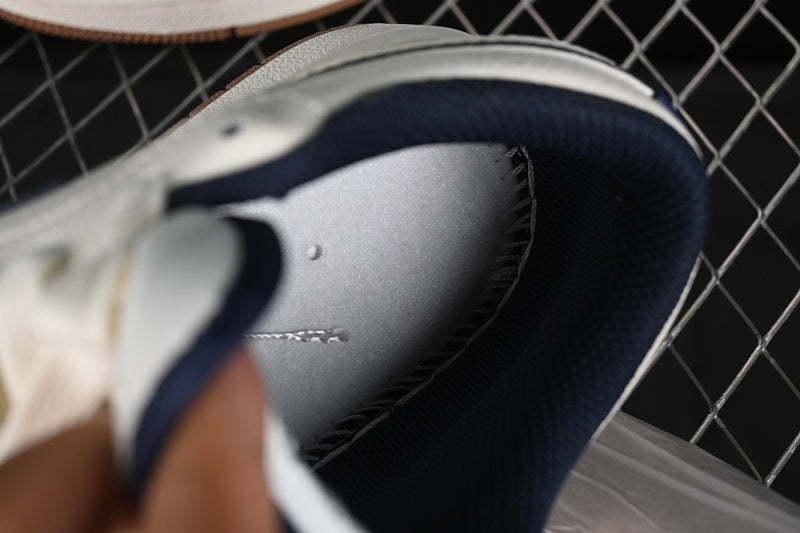 Nike Air Jordan 1 Low Supreme Navy White Sneakers