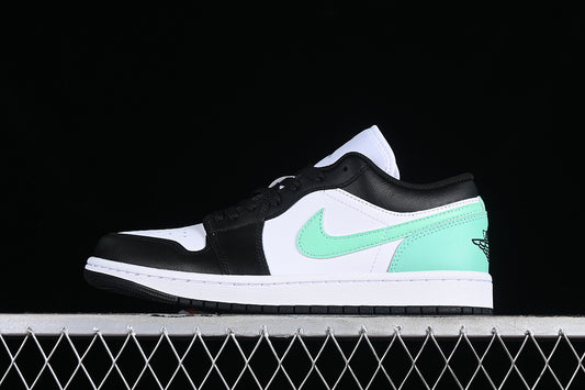 Nike Air Jordan 1 Low Mint Green Black White Sneakers