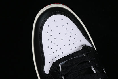 Nike Air Jordan 1 High OG Black Toe Reimagined Black Varsity Red White Sneakers
