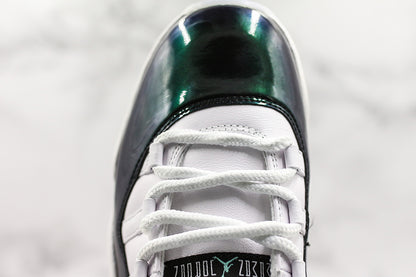 Nike Air Jordan 11 Retro Low Emerald Easter 2018 Black White Sneakers