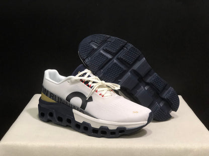On Running Cloudmonster 2 Shock-Absorbing And Breathable Running Shoes White/Midnight