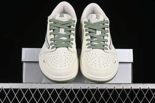 Nike Air Jordan 1 Low OG SP Off-White Travis Scott Fragment Design Green Sole White Sneakers