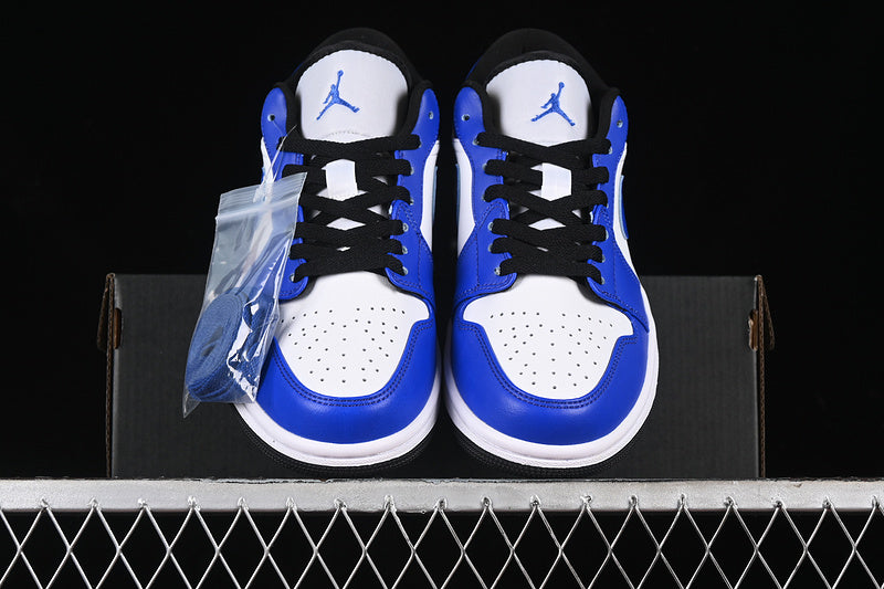 Nike Air Jordan 1 Low Black Game White Royal Sneakers