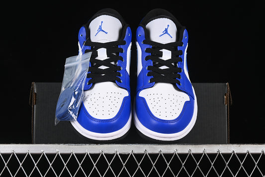 Nike Air Jordan 1 Low Black Game White Royal Sneakers