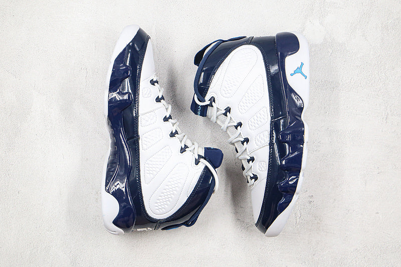 Nike Air Jordan 9 Retro Pearl Blue White Sneakers