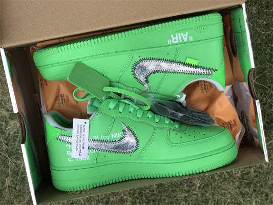 Nike Air Force 1 Low Off-White Brooklyn Green Sneakers