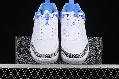 Nike Air Jordan Spizike Low White University Blue Grey Sneakers