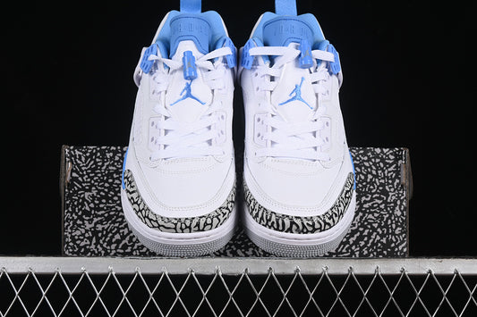 Nike Air Jordan Spizike Low White University Blue Grey Sneakers